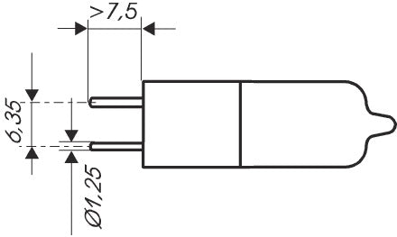 OSRAM HLX 64625 FCR - 12V 100W GY6.35