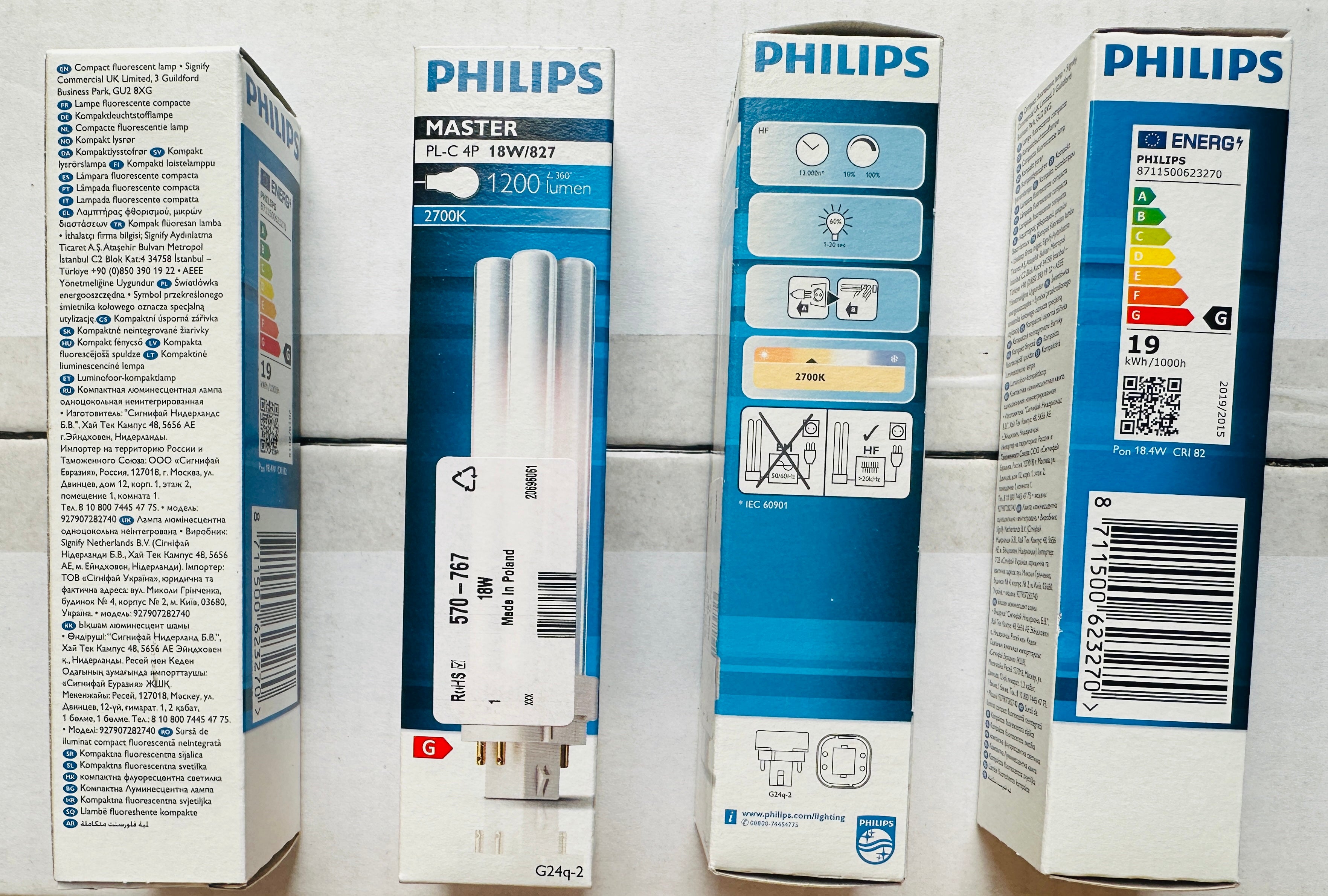 "DE" PL-C 4-Pin 18W Coolwhite Longlife