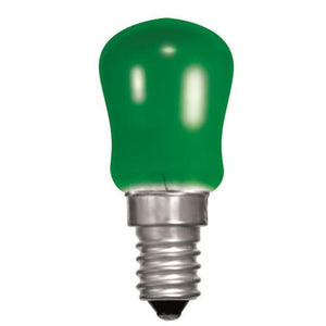 E14 240V 15W 22X57mm PYGMY Green MINILITE™