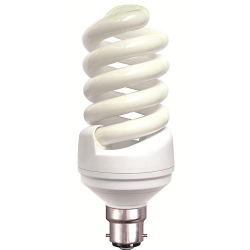 B22D Spiral 240V 25W Warmwhite 10,000 Hour Life