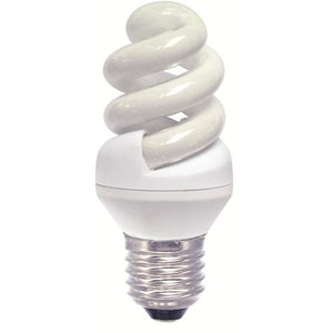 E27 Spiral 240V 7W Warmwhite 10,000 Hour Life