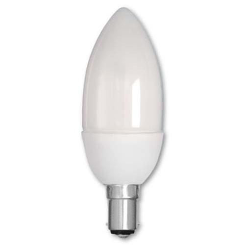 BA15D CANDLE 240V 9W Warmwhite 8,000 Hour Life