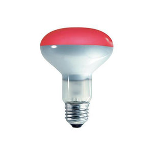 LAMP: E27 240V 60W RED R80 REFLECTOR