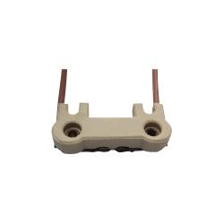 LAMP HOLDER: G6.35 CERAMIC WITH LEADS 4 FUJI KIDEN PROJECTORS