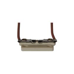 LAMP HOLDER: G6.35 CERAMIC WITH LEADS