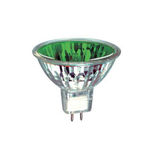 LAMP: GU5.3 12V 20W CLOSED FRONT MR16 DICHROIC 38° Green