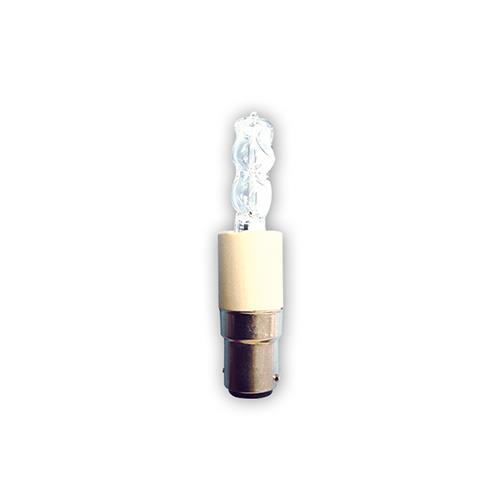 LAMP: BA15D 130V 50W TUBULAR JD CLEAR HALOGEN