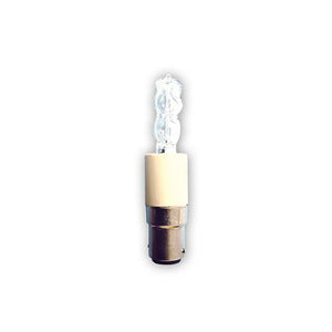 LAMP: BA15D 130V 50W TUBULAR JD CLEAR HALOGEN