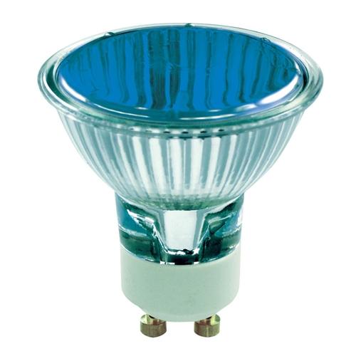 GU10 240V 50W Reflector 36° Blue Halogen 2,500 Hour Life