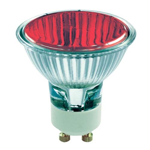 GU10 240V 50W Reflector 36° Red Halogen 2,500 Hour Life